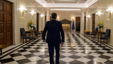 Ο Κυριάκος Μητσοτάκης στο Μέγαρο Μαξίμου