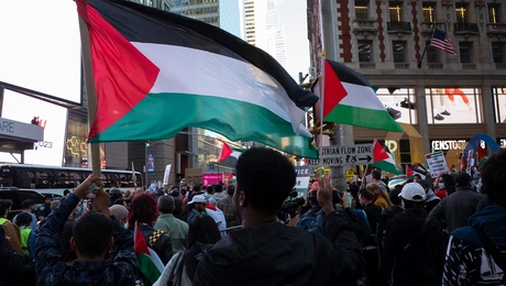 διαδηλωση παλαιστινη νεα υορκη