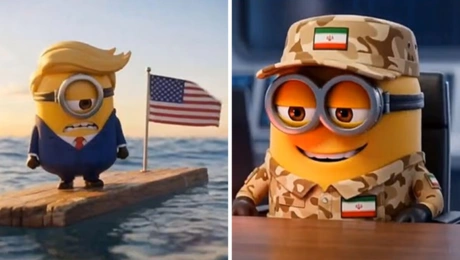 Στιγμιότυπο από το βίντεο AI με τον Τραμπ ως minion