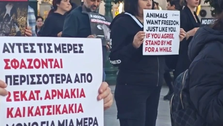 Διαμαρτυρία των Vegans για το Πάσχα