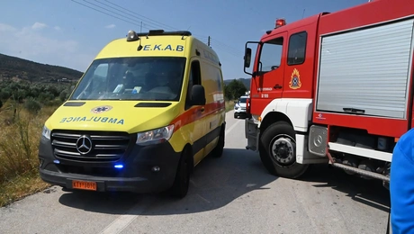 ΕΚΑΒ και πυροσβεστική στο Ηράκλειο
