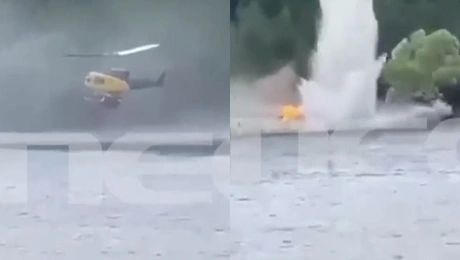 Η πτώση του ελικοπτέρου στη λίμνη Αώου