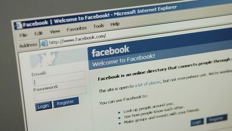 Αρχική σελίδα του Facebook από το 2006