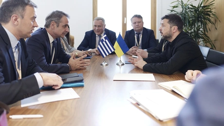 Κυριάκος Μητσοτάκης και Βολοντίμιρ Ζελένσκι