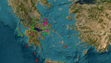 Ζωντανή παρακολήθηση των σεισμών 