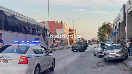 Τροχαίο ατύχημα στη Θεσσαλονίκη