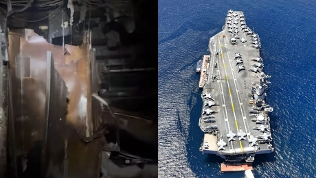 Οι εκτεταμένες φθορές στο USS Ford