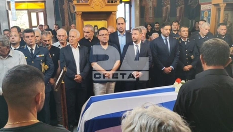 Η κηδεία του πυροσβέστη Μανώλη Στρατιδάκη