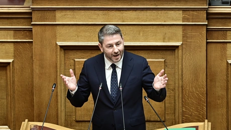 Ο πρόεδρος του ΠΑΣΟΚ Νίκος Ανδρουλάκης