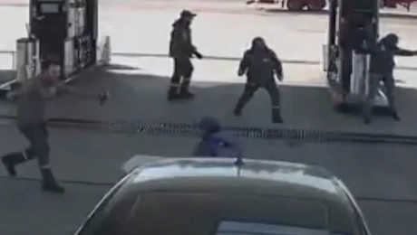 Πανηγυρισμοί σε βενζινάδικο στην Αργεντινή για το Μουντιάλ