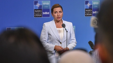 Η Δανή πρωθυπουργός Μέτε Φρέντερικσεν στη Σύνοδο του ΝΑΤΟ