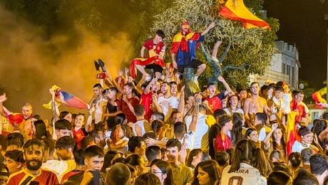 Πανηγυρισμοί των Ισπανών μετά τον τελικό του Μουντιάλ 2026