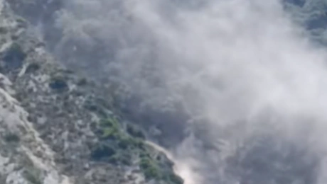 Κατολίσθηση στην παραλία Μύρτος