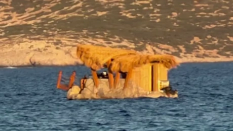 πλωτή παραλία στα Κουφονήσια
