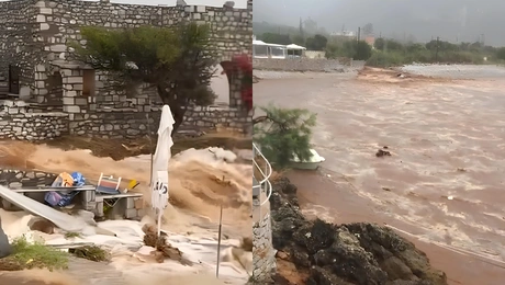 Πλημμύρες στην Αλύπα στη Μάνη