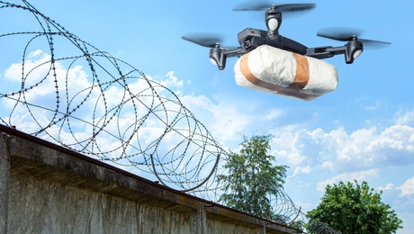 Drone πάνω από φυλακή
