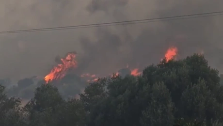 Φωτιά στον Κουβαρά Αττικής