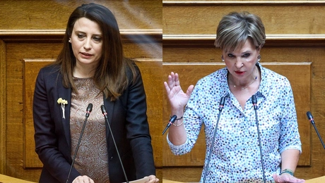 Νίνα Κασιμάτη και Όλγα Γεροβασίλη 