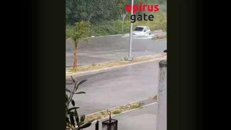 Χαλάζι και βροχές στα Ιωάννινα