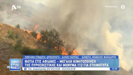 Η φωτιά στις Αφίδνες 