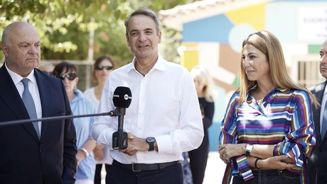 Η επίσκεψη Μητσοτάκη στο ειδικό σχολείο