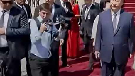 Η έλευση του Σι Τζινπίνγκ στο Κιργιστάν