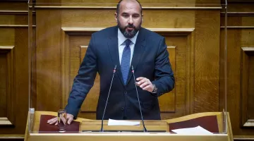 Ο Δημήτρης Τζανακόπουλος στη Βουλή