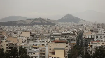 Καιρός με σκόνη στην Αθήνα