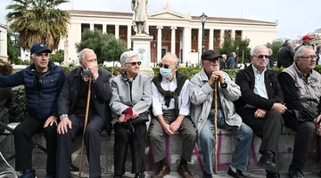 Συνταξιούχοι στην Αθήνα