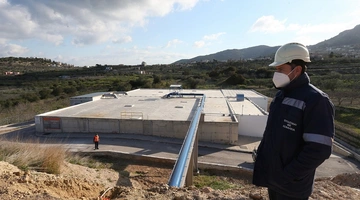 Αγωγός ύδρευσης στην Αίγινα