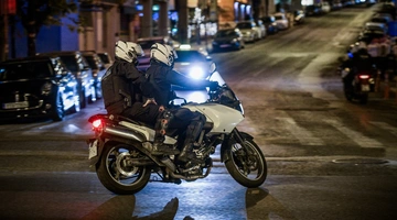 Μηχανή της αστυνομίας στο κέντρο της Αθήνας