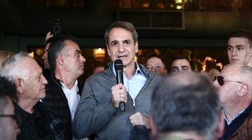 Ο Κυριάκος Μητσοτάκης στο Χαϊδάρι