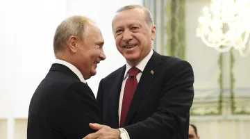 Ερντογάν και Πούτιν στη Σύνοδο Ρωσίας-Ιράν-Τουρκίας στην Τεχεράνη, 7 Σεπτεμβρίου του 2018