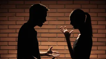 Ζευγάρι σε τσακωμό