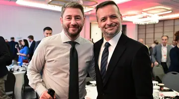 Ο Νίκος Ανδρουλάκης και ο Χάρης Δούκας