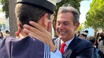 Ο Πάνος Καμμένος με τον γιο του