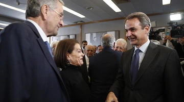 Ο Αντώνης Σαμαράς και ο Κυριάκος Μητσοτάκης