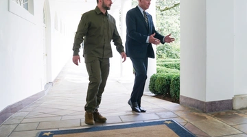 Ο Βολοντίμιρ Ζελένσκι και ο Τζο Μπάιντεν