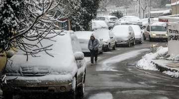 Χιονισμένος καιρός στη Θεσσαλονίκη