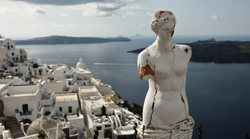 Το νησί της Σαντορίνης