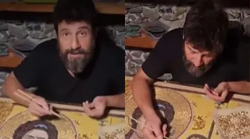 Ο Αλέξης Γεωργούλης ασχολείται με αγιογραφίες