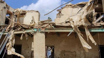 Κατεστραμμένο κτίριο στο Αφγανιστάν