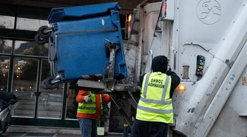 Εργαζόμενοι απορριματοφόρο