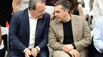 Ο Αλέξης Τσίπρας με τον Σωκράτη Φάμελλο