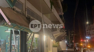 Η πεσμένη μαρκίζα στην Καλαμάτα