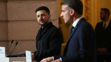 Κοινή ομιλία Μακρόν και Ζελένσκι