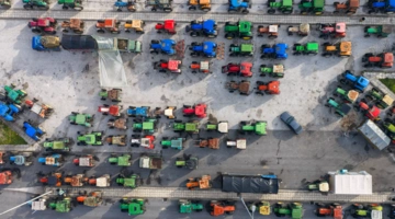 Μπλόκο αγροτών στον Προμαχώνα Σερρών