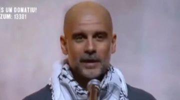 Ο Πεπ Γκουαρντιόλα σε συναυλία υπέρ της Παλαιστίνης