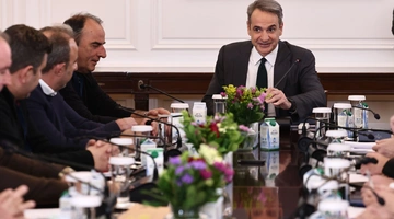 Συνάντηση του Κυριάκου Μητσοτάκη με τους αγρότες 