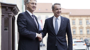 Συνάντηση Κυριάκου Μητσοτάκη με τον Πρωθυπουργό της Κροατίας 